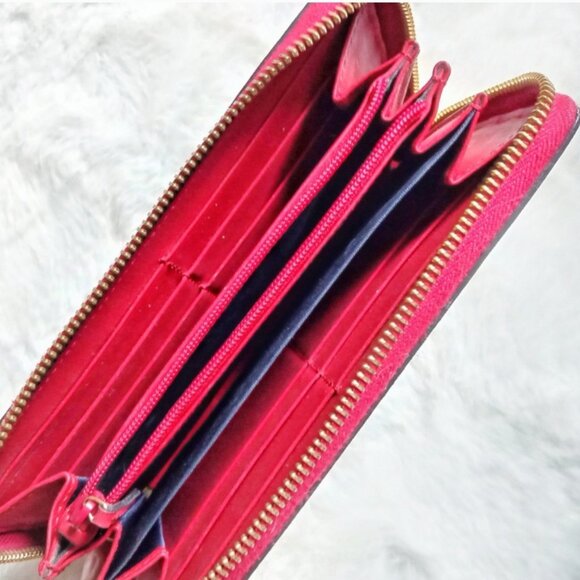 Gucci GG Blue Blooms Supreme Monogram Zip Continental Wallet - Picture 5 of 10